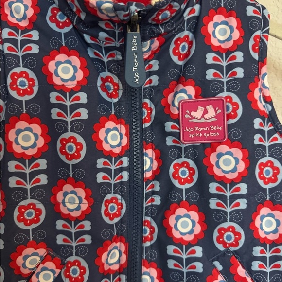 JoJo Maman Bébé Floral Vest Girls Size 5 - Picture 4 of 6